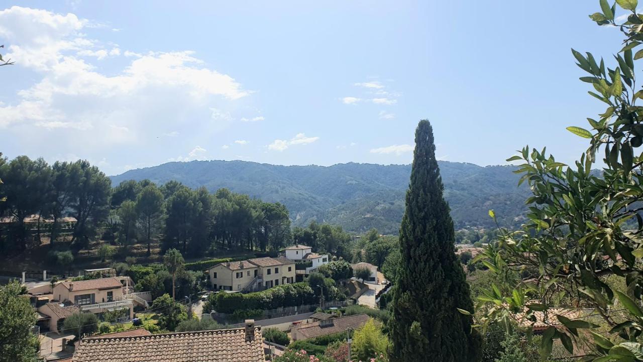 Calme Et Vue Panoramique Apartment Pegomas Exterior photo